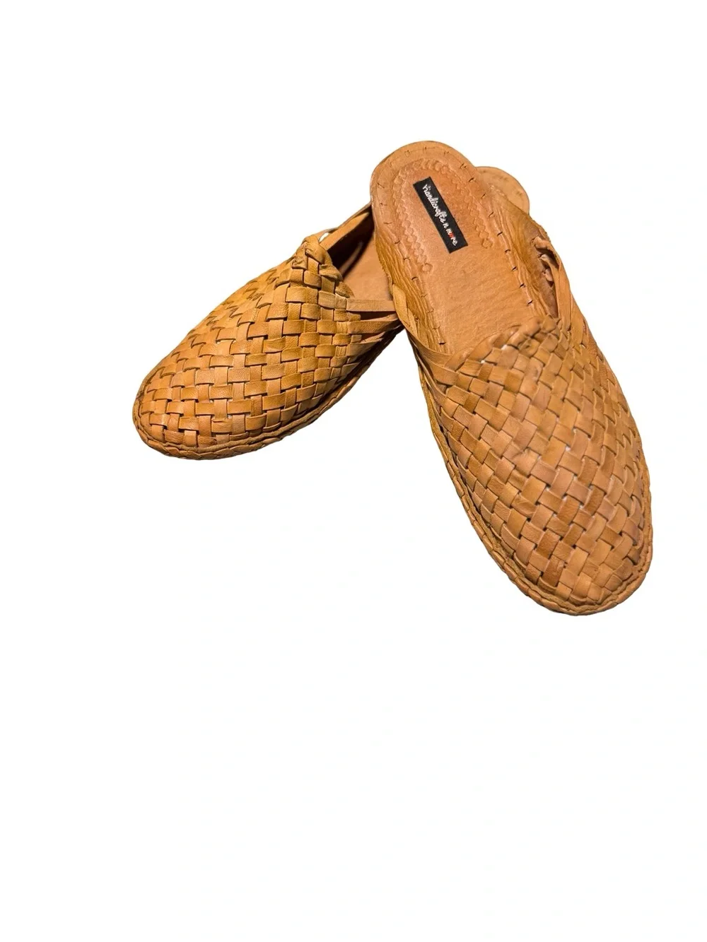 Handmade Leather Kolhapuris Men’s Mules, Slip On  Artisan Sandals Size 11